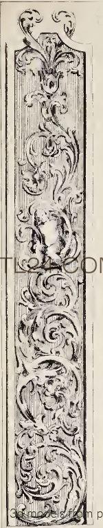 Панели резные (CARVED PANEL_1962 -  | 3D model 3DSMAX / OBJ / STL) 3D модель для ЧПУ станка